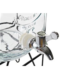 Üveg csappal 19x23x39 cm