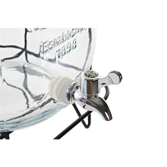 Üveg csappal 23x26x42 cm