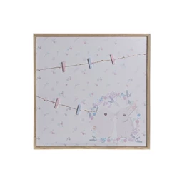 Üzenőtábla nyulakkal, LED-es 40x40x3 cm