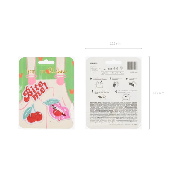 Vasalható matrica harapj meg, mix, 4-4,5x4,5-7 cm S/3