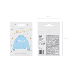 Vasalható matrica menyasszony fehér 24x6 cm