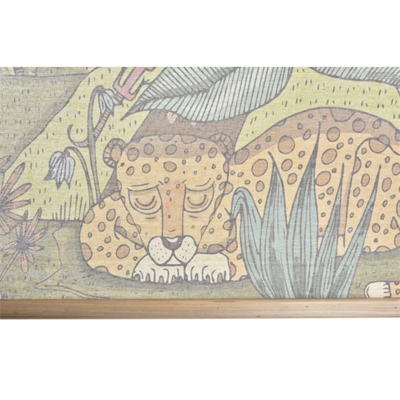 Vászon kép kötéllel, állatokkal 100x2x75 cm 2 féle