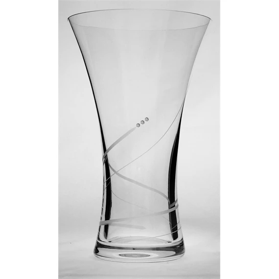 Váza Swarovski kristállyal 25x15,1 cm