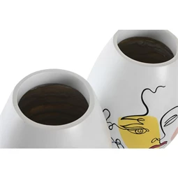 Váza absztrakt arccal 22,5x22,5x29 cm 2 féle