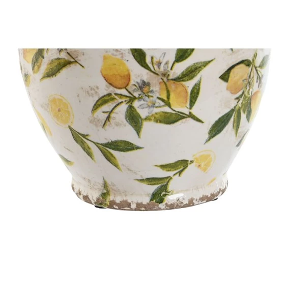 Váza citrom mintás 17x17x22 cm