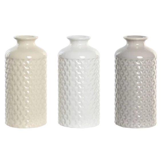 Váza geometrikus 9x9x20 cm 3 féle