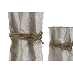 Váza szett kötéllel 17x17x54 cm S/3