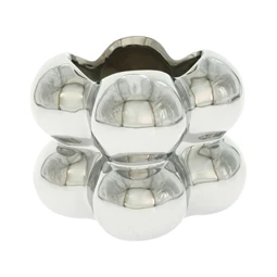 Váza szögletes, gömbökkel 8x9 cm