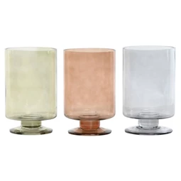 Váza talpas 12,5x12,5x20 cm 3  féle