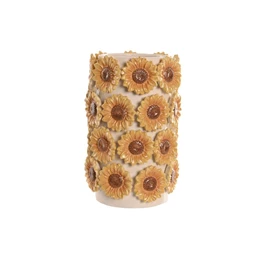 Váza virágokkal 19x19x30 cm