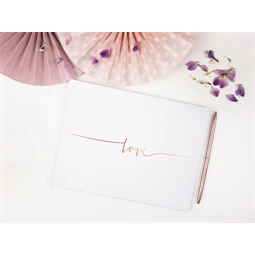 Vendégkönyv szerelem 24x18,5 cm 22 oldal