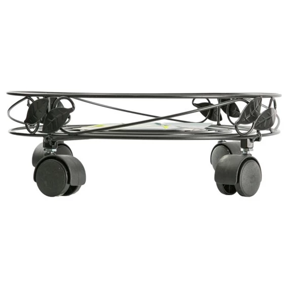 Virágalátét gurulós, levélmintával 32 cm