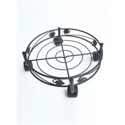 Virágalátét gurulós, levélmintával 32 cm