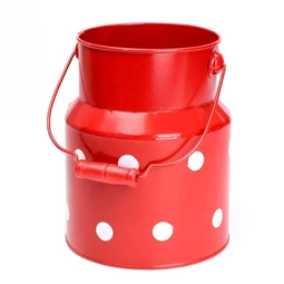 Vödör füllel pöttyös 12x27 cm