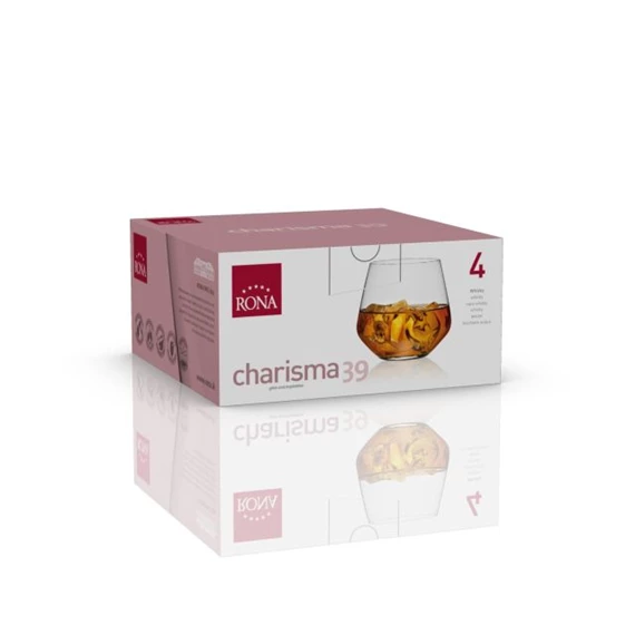 Whisky pohár CHARISMA 390 ml 9,5x9 cm S/4