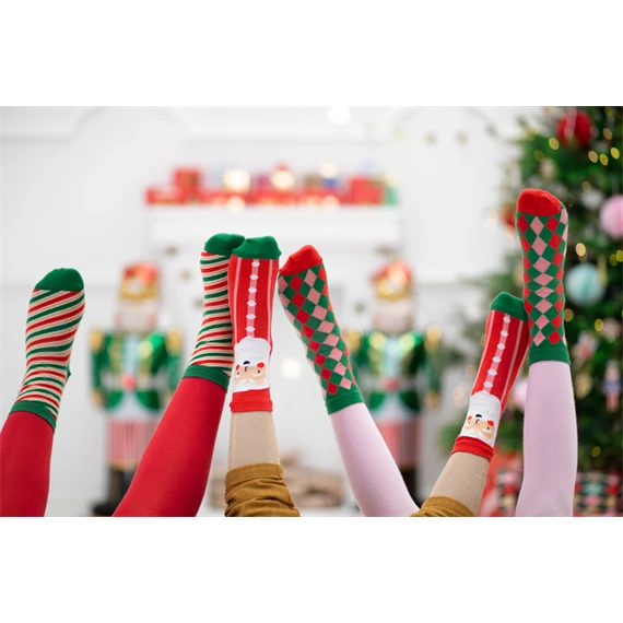 Zokni rombusz mintás, mix, 27-30